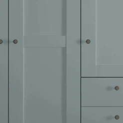 Wohnen Kleiderschränke|Schränke<Schlafzimmer Kleiderschrank in Graugrün - Rajavo