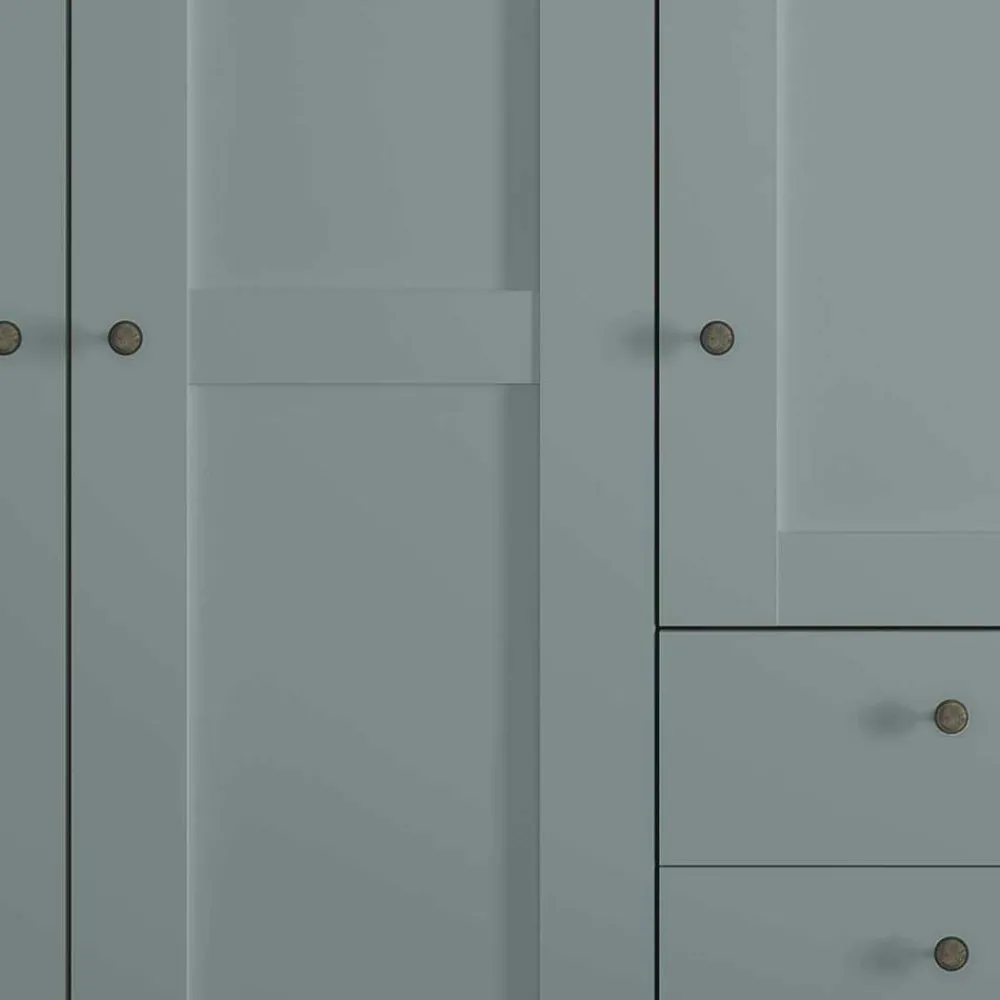 Wohnen Kleiderschränke|Schränke<Schlafzimmer Kleiderschrank in Graugrün - Rajavo
