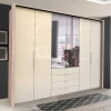 Wohnen Kleiderschränke|Schränke<Schlafzimmer Kleiderschrank mit Spiegel Falttür - Rativian