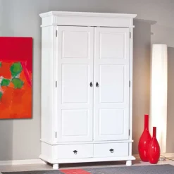 Wohnen Kleiderschränke|Schränke<Schlafzimmer Kleiderschrank Powera in Weiß