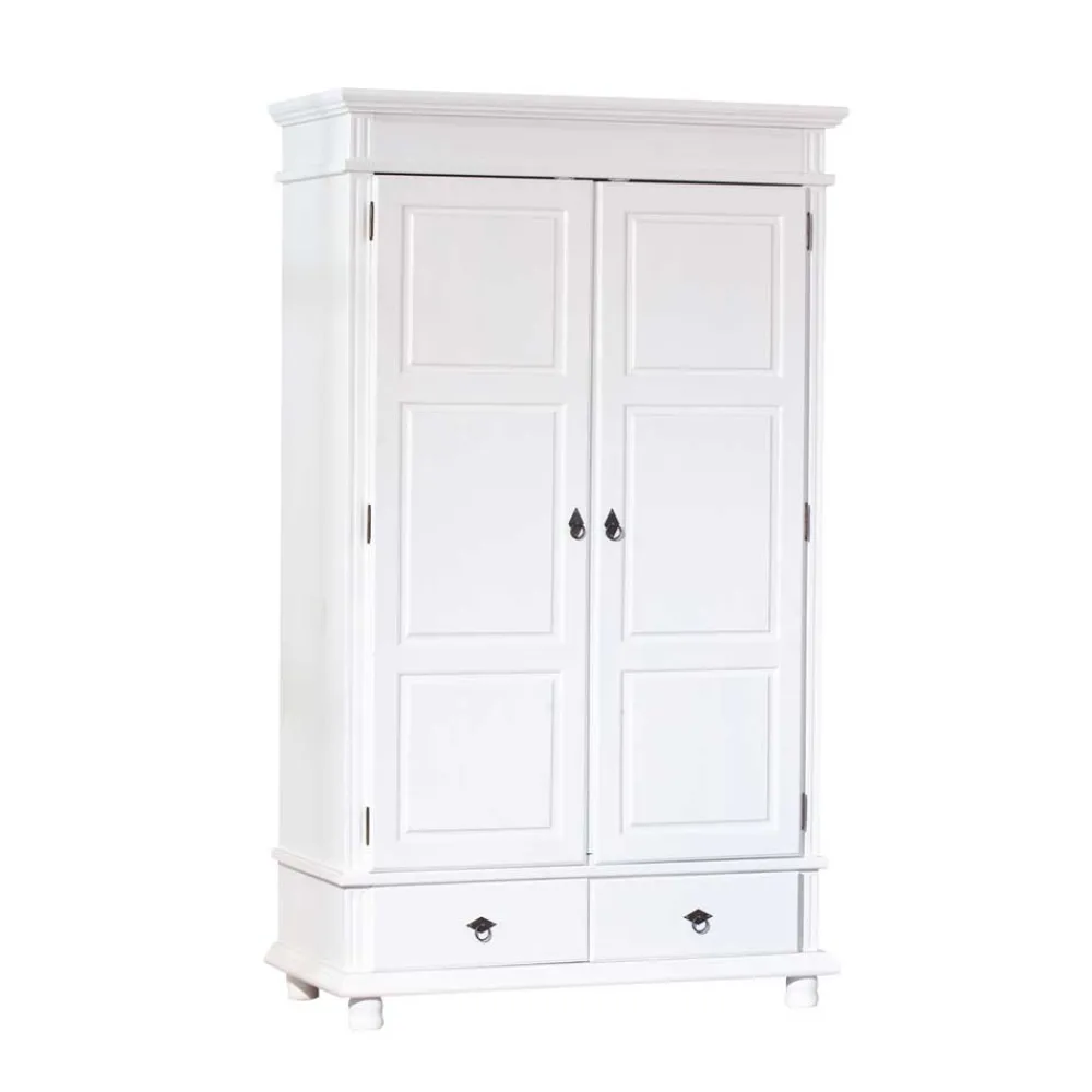 Wohnen Kleiderschränke|Schränke<Schlafzimmer Kleiderschrank Powera in Weiß