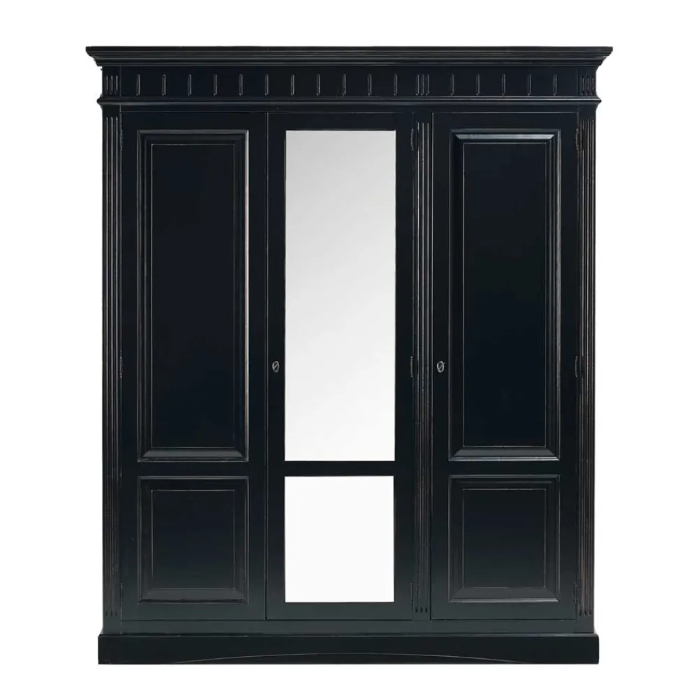 Wohnen Kleiderschränke|Schränke<Schlafzimmer Kleiderschrank Andoro in Schwarz