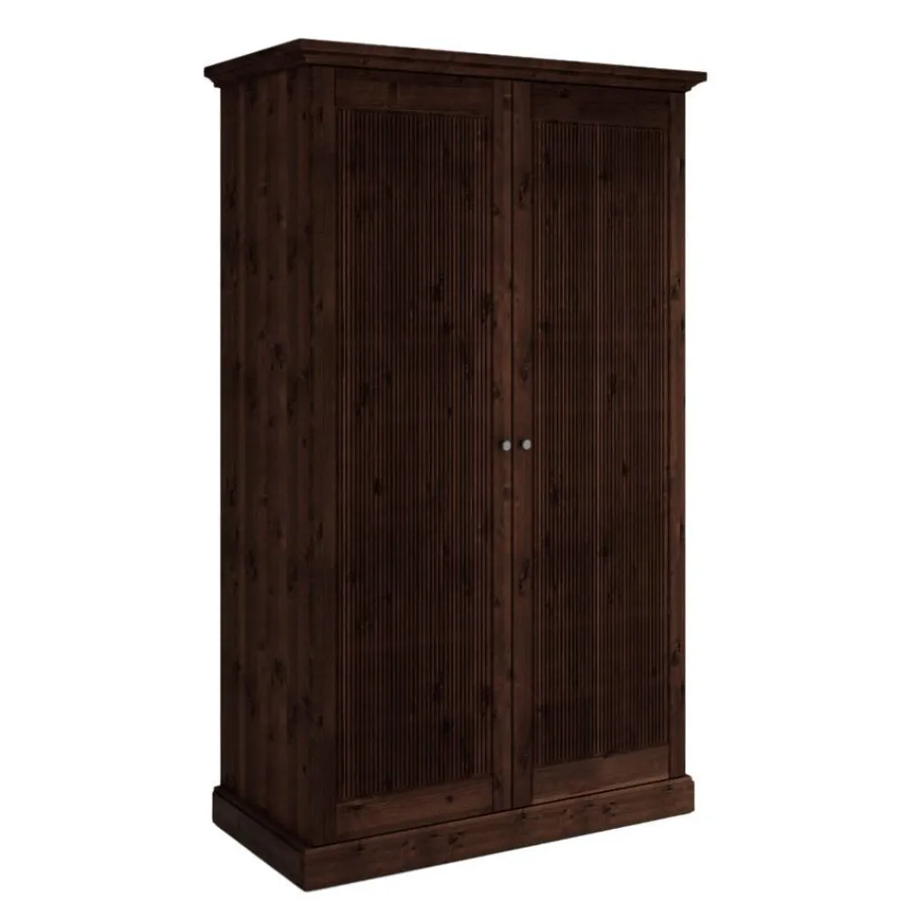 Wohnen Kleiderschränke<Schlafzimmer Kleiderschrank in Dunkelbraun - Nauizia