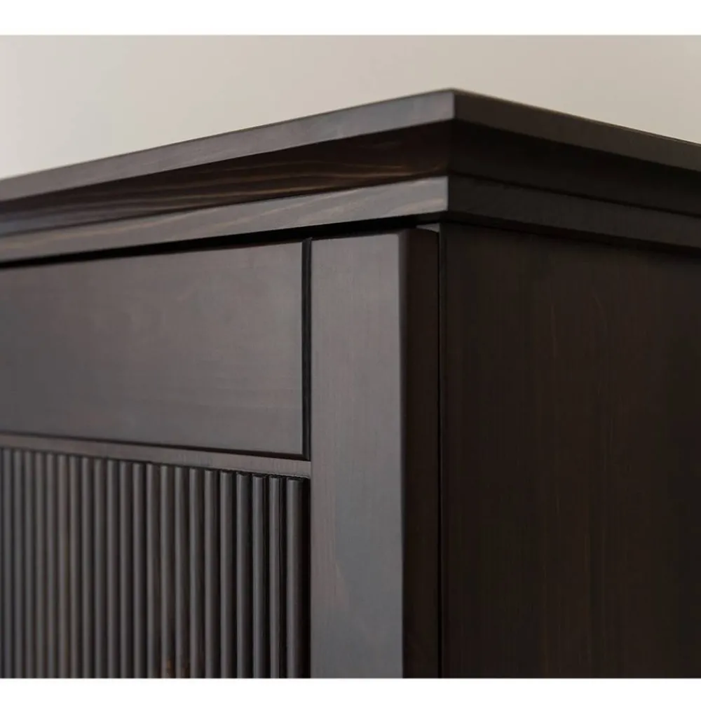 Wohnen Kleiderschränke<Schlafzimmer Kleiderschrank in Dunkelbraun - Nauizia