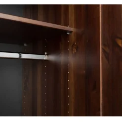 Wohnen Kleiderschränke<Schlafzimmer Kleiderschrank in Dunkelbraun - Nauizia