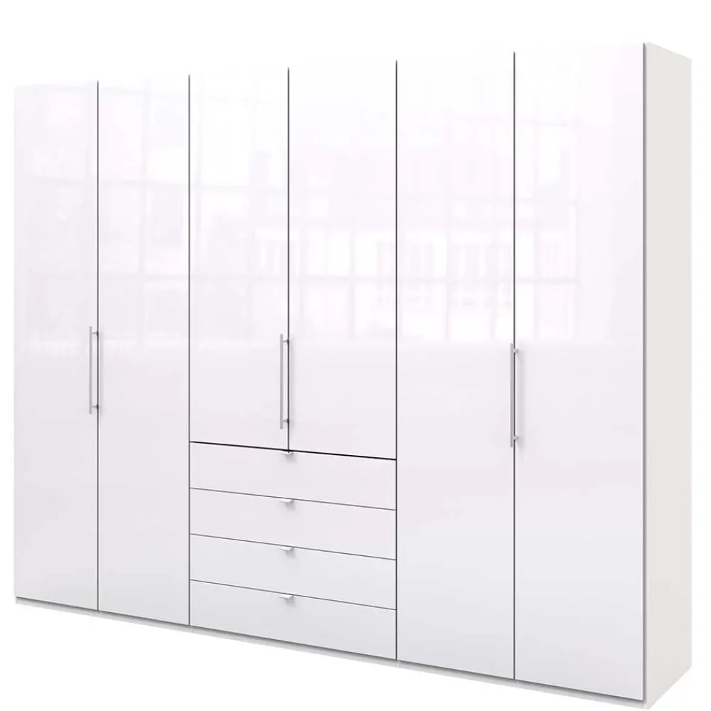 Wohnen Kleiderschränke<Schlafzimmer Kleiderschrank mit Falttüren & Schubladen - Dolienca