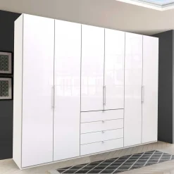 Wohnen Kleiderschränke<Schlafzimmer Kleiderschrank mit Falttüren & Schubladen - Dolienca
