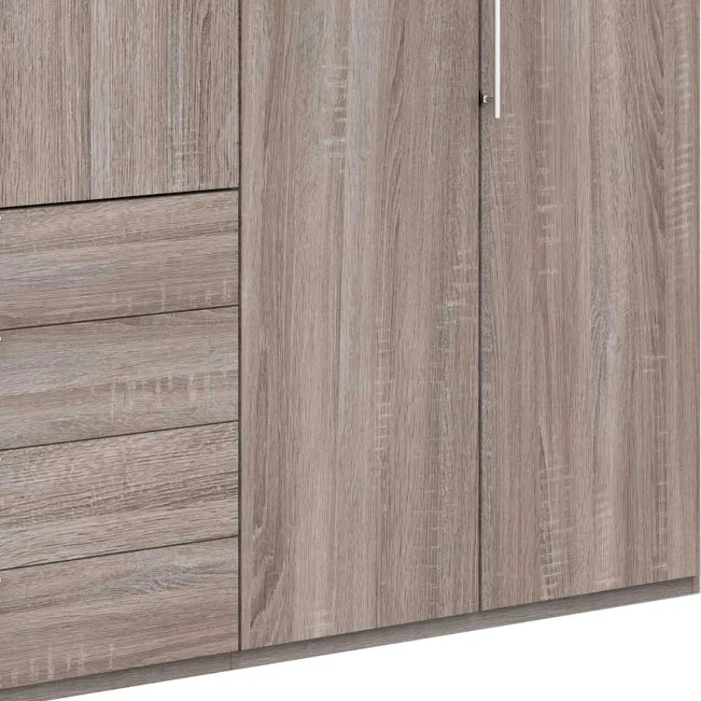 Wohnen Kleiderschränke|Schränke<Schlafzimmer Kleiderschrank in Eiche dunkel - Crenba