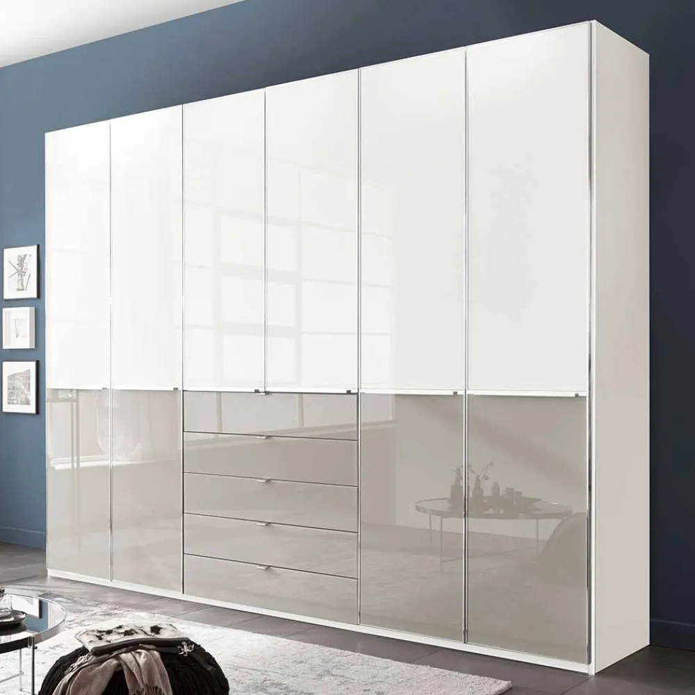 Wohnen Kleiderschränke|Schränke<Schlafzimmer Kombi-Kleiderschrank 6-türig - Pascan