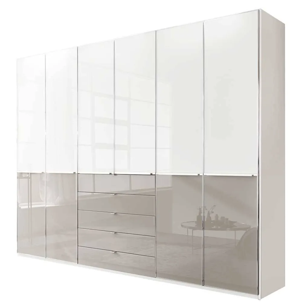 Wohnen Kleiderschränke|Schränke<Schlafzimmer Kombi-Kleiderschrank 6-türig - Pascan