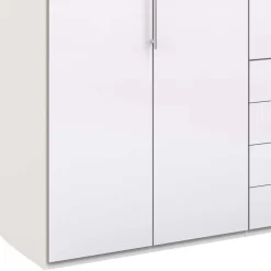 Wohnen Kleiderschränke|Schränke<Schlafzimmer Kombi-Kleiderschrank in Weiß - Dolienca