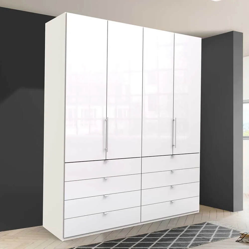 Wohnen Kleiderschränke|Schränke<Schlafzimmer Kombischrank in Weiß - Dolienca