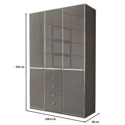 Wohnen Kleiderschränke<Schlafzimmer Kombischrank 3-türig - Madita
