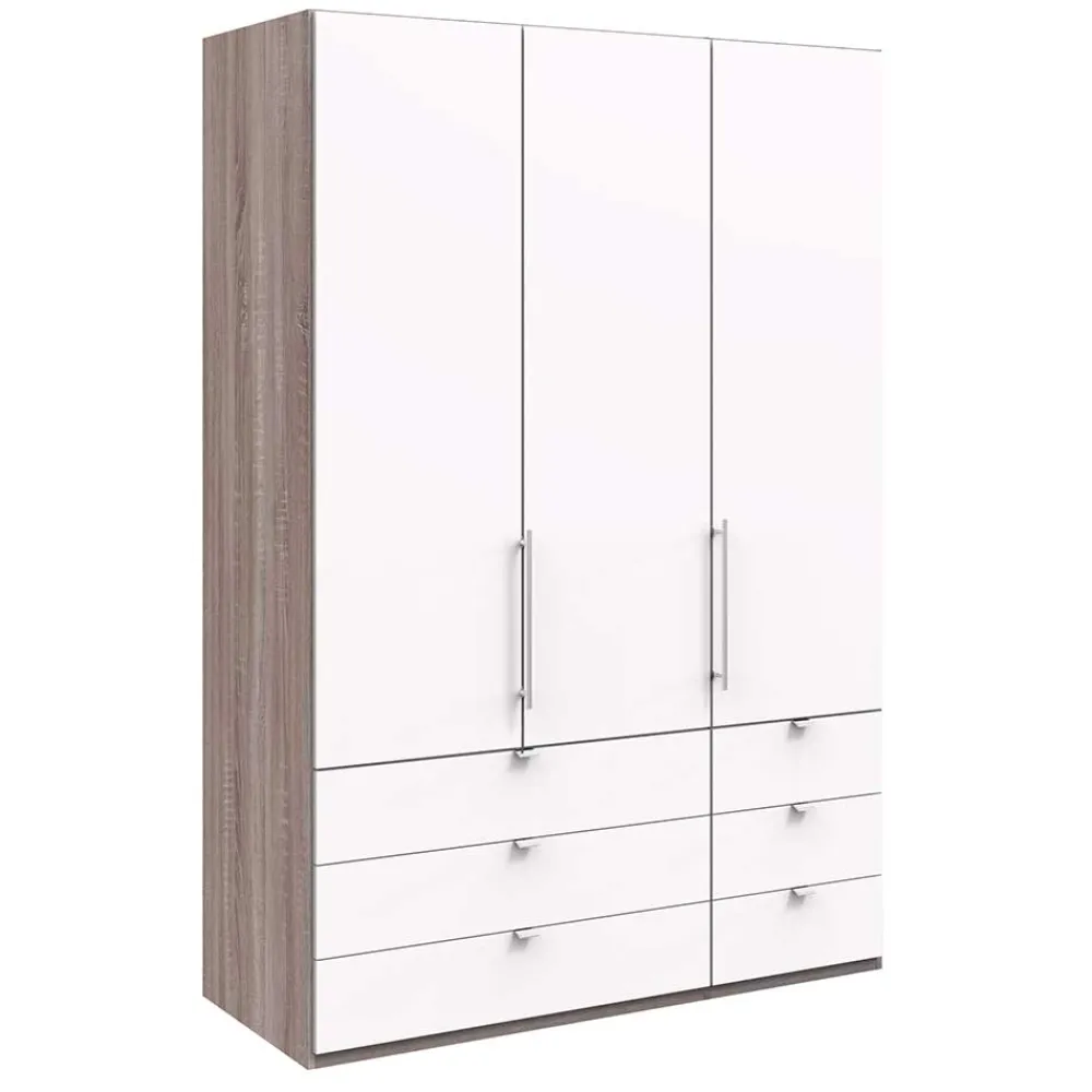 Wohnen Kleiderschränke|Schränke<Schlafzimmer Kombi-Schrank mit sechs Schubladen - Tivierto