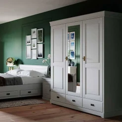 Wohnen Schränke<Schlafzimmer Kombischrank in Weiß - Presto
