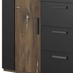 Wohnen Sideboards<Schlafzimmer Kommode in Eiche Dunkel Dekor - Rose