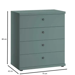 Wohnen Kommoden<Schlafzimmer Kommode in Graugrün - Rajavo