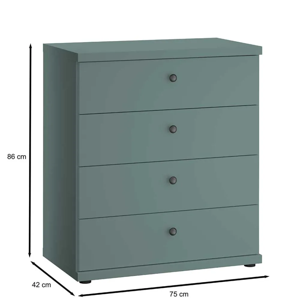Wohnen Kommoden<Schlafzimmer Kommode in Graugrün - Rajavo