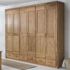 Wohnen Kleiderschränke|Schränke<Schlafzimmer Schrank mit 6 Türen & Schubladen - Zamron