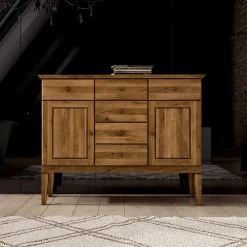 Wohnen Sideboards<Schlafzimmer Sideboard Masdamos aus Wildeiche Massivholz