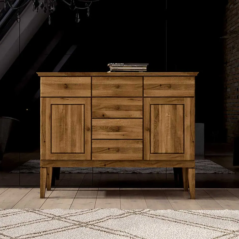Wohnen Sideboards<Schlafzimmer Sideboard Masdamos aus Wildeiche Massivholz