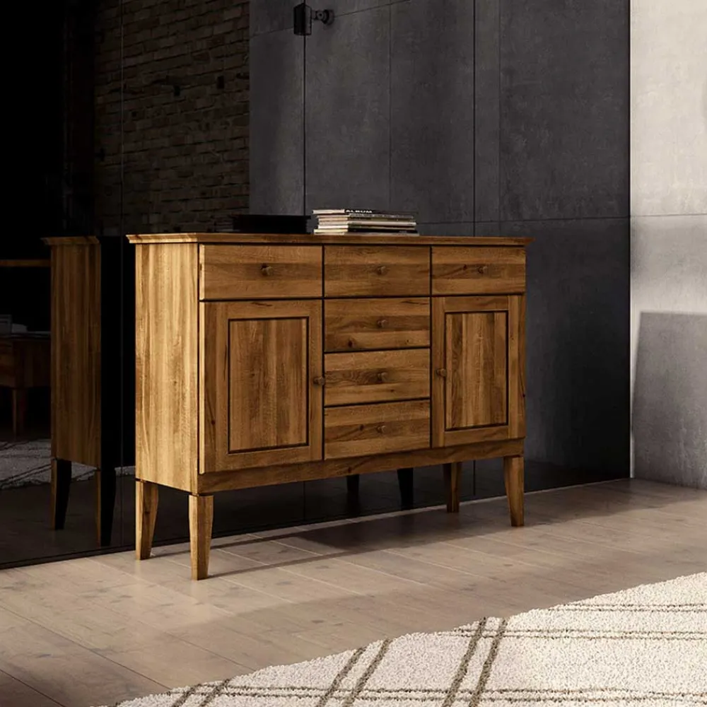 Wohnen Sideboards<Schlafzimmer Sideboard Masdamos aus Wildeiche Massivholz