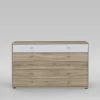 Wohnen Sideboards<Schlafzimmer Sideboard Segradon in Eiche Sägerau Weiß