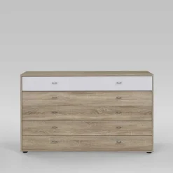 Wohnen Sideboards<Schlafzimmer Sideboard Segradon in Eiche Sägerau Weiß