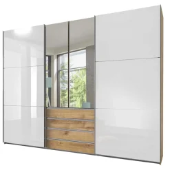 Wohnen Kleiderschränke<Schlafzimmerkleiderschrank mit Dreh- & Schiebetüren - Stufania I