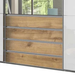 Wohnen Kleiderschränke<Schlafzimmerkleiderschrank mit Dreh- & Schiebetüren - Stufania I