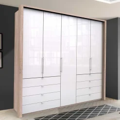 Wohnen Kleiderschränke<Schlafzimmer-Kleiderschrank mit Tür & 2 Falttüren - Bosays