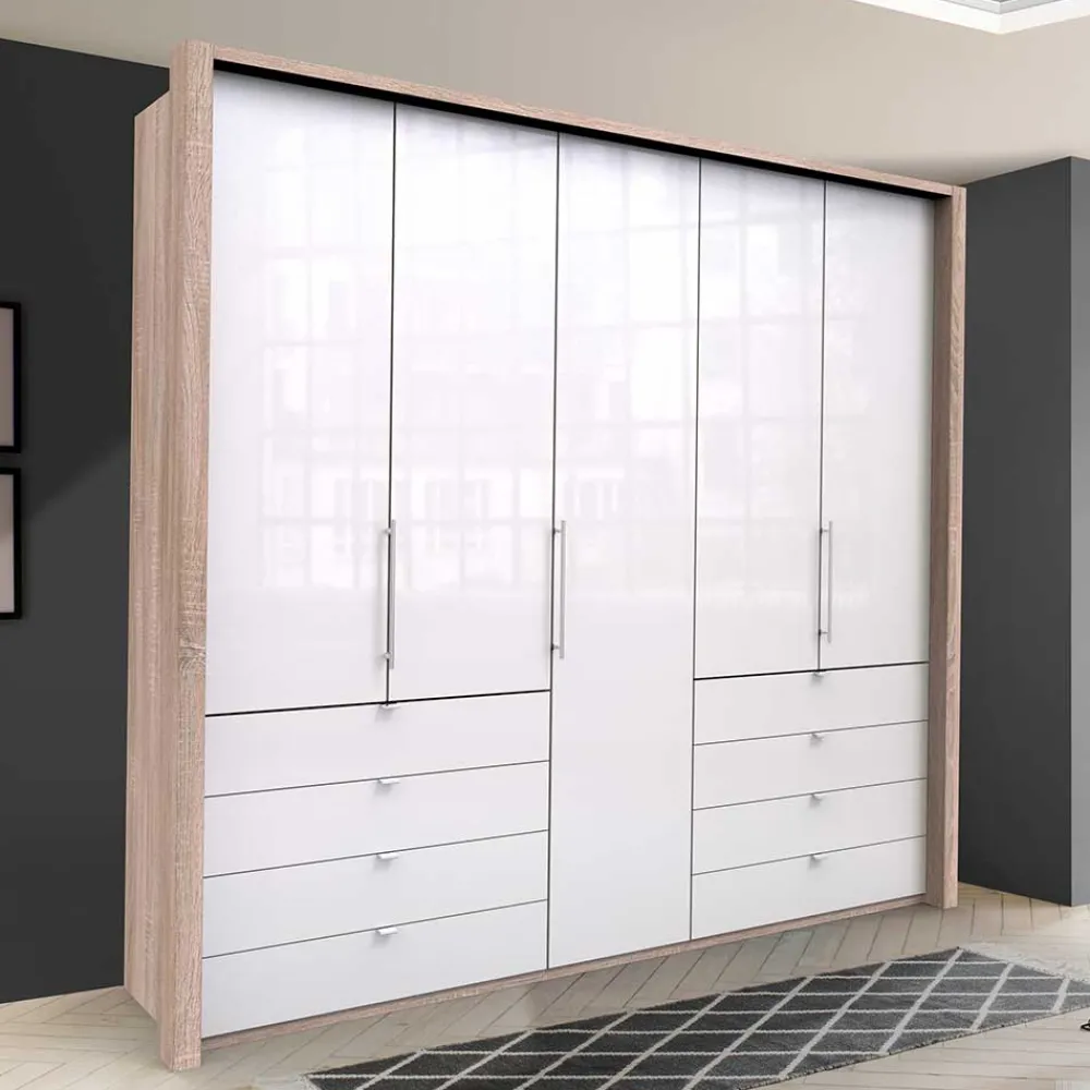 Wohnen Kleiderschränke<Schlafzimmer-Kleiderschrank mit Tür & 2 Falttüren - Bosays