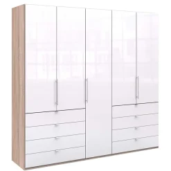 Wohnen Kleiderschränke<Schlafzimmer-Kleiderschrank mit Tür & 2 Falttüren - Bosays