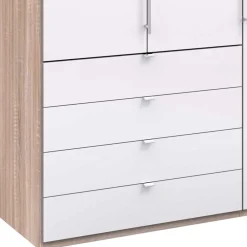 Wohnen Kleiderschränke<Schlafzimmer-Kleiderschrank mit Tür & 2 Falttüren - Bosays