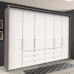 Wohnen Kleiderschränke<Schlafzimmerkleiderschrank foliert in Weiß - Tivierto I