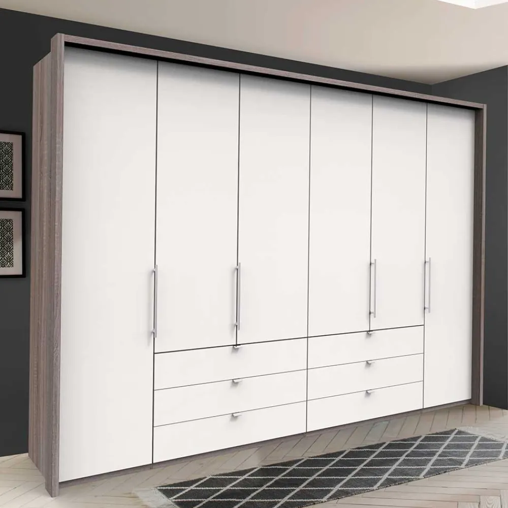 Wohnen Kleiderschränke<Schlafzimmerkleiderschrank foliert in Weiß - Tivierto I