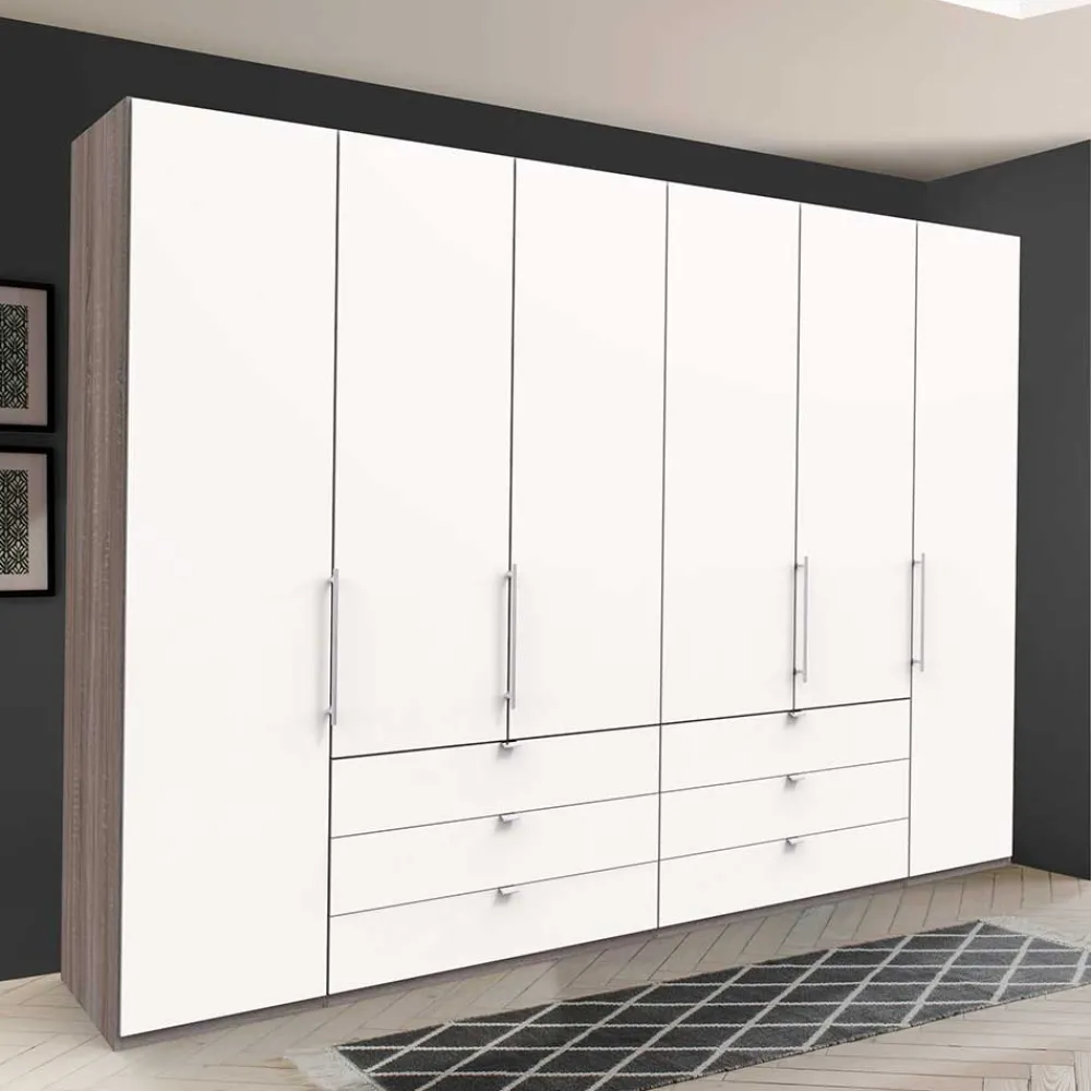 Wohnen Kleiderschränke<Schlafzimmerkleiderschrank foliert in Weiß - Tivierto I