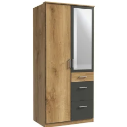 Wohnen Kleiderschränke|Schränke<Schlafzimmerkleiderschrank 91 cm breit - Leviza