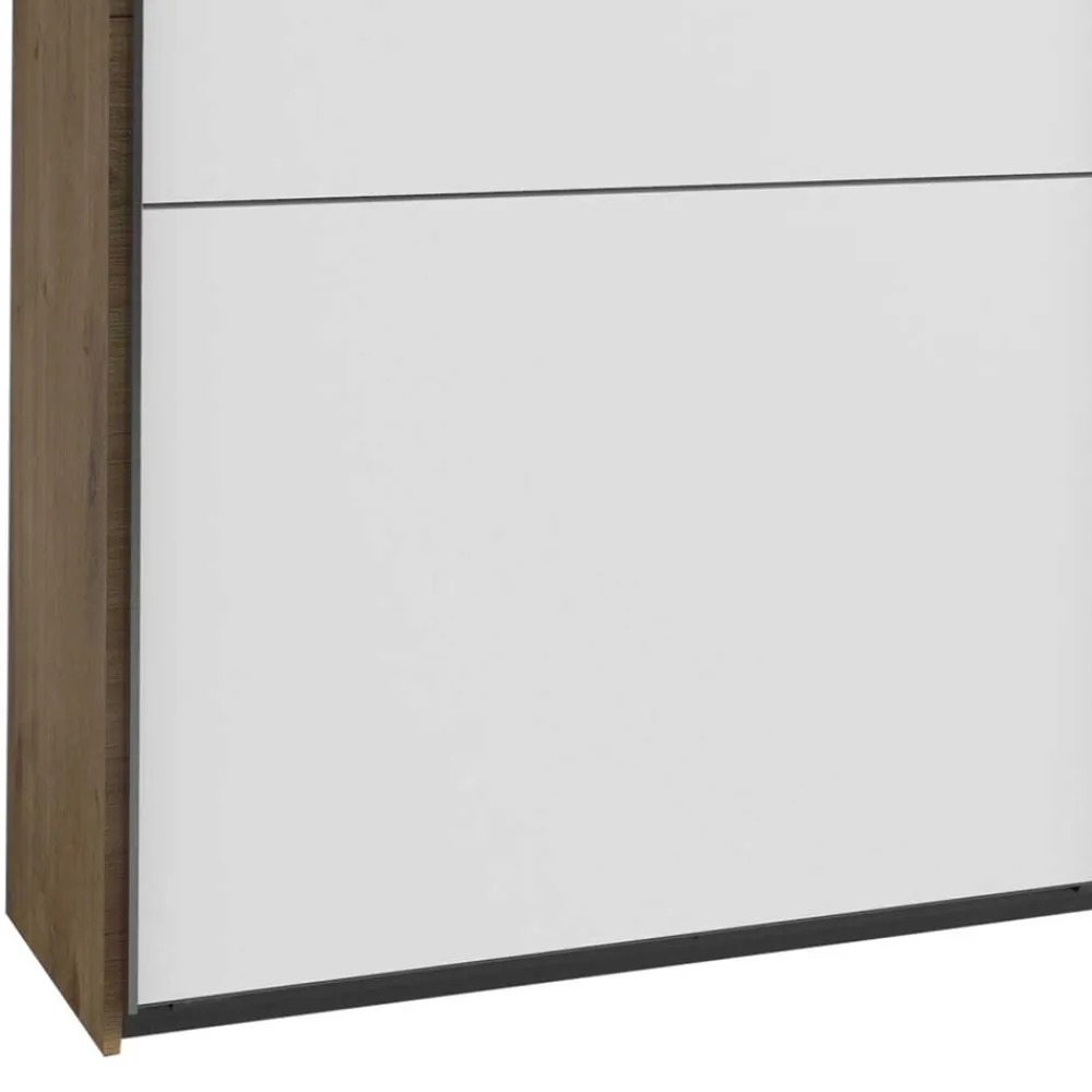Wohnen Kleiderschränke|Schränke<Schlafzimmerkleiderschrank 4-türig & 3 Schubladen - Stufania
