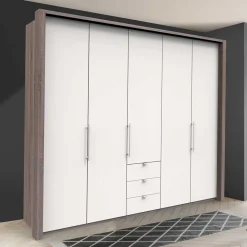 Wohnen Kleiderschränke<Schlafzimmerkleiderschrank mit drei Schubladen - Tivierto