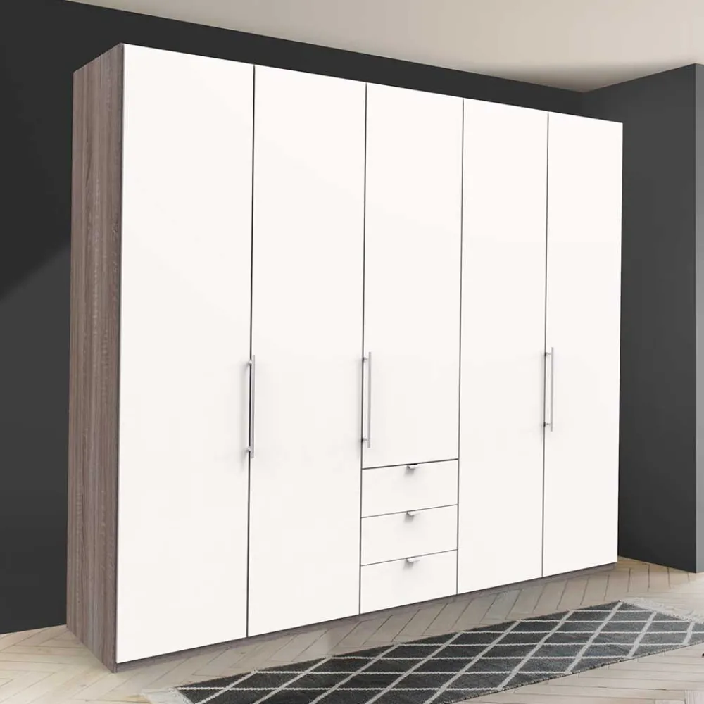 Wohnen Kleiderschränke<Schlafzimmerkleiderschrank mit drei Schubladen - Tivierto