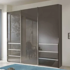Wohnen Kleiderschränke<Schlafzimmerschrank in Braun Glasfront - Cudossy