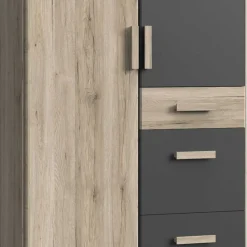 Wohnen Schränke<Schlafzimmerschrank in Dekor Eiche San Remo - Jilamenda