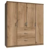 Wohnen Kleiderschränke|Schränke<Schlafzimmerschrank in Holzoptik 179x199x58 cm - Osicria