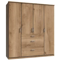 Wohnen Kleiderschränke|Schränke<Schlafzimmerschrank in Holzoptik 179x199x58 cm - Osicria