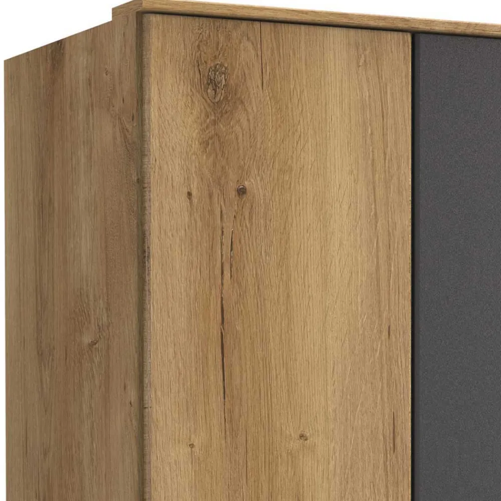 Wohnen Kleiderschränke<Schlafzimmerschrank in Plankeneiche Dekor - Leviza