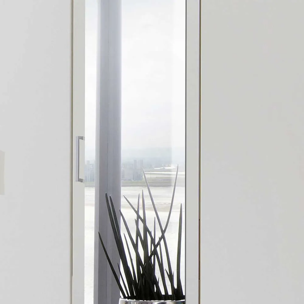Wohnen Kleiderschränke<Schlafzimmerschrank in Weiß 225 cm breit - Clewono