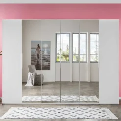 Wohnen Kleiderschränke<Schlafzimmerschrank mit Dreh- und Falttüren - Dastrata