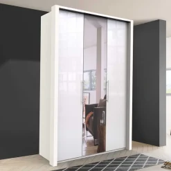 Wohnen Kleiderschränke<Schlafzimmerschrank mit Falttür & Tür - Dolienca