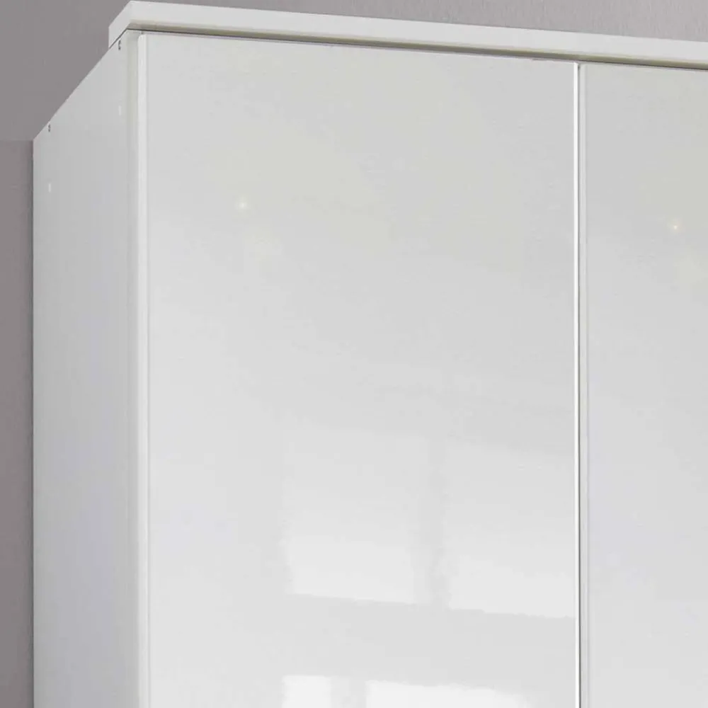 Wohnen Kleiderschränke<Schlafzimmerschrank mit Hochglanzfront in Weiß - Venture